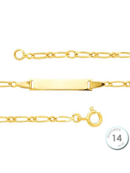 Gourmette enfant Or jaune 750