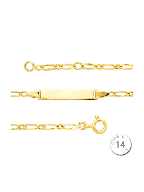 Gourmette enfant Or jaune 750
