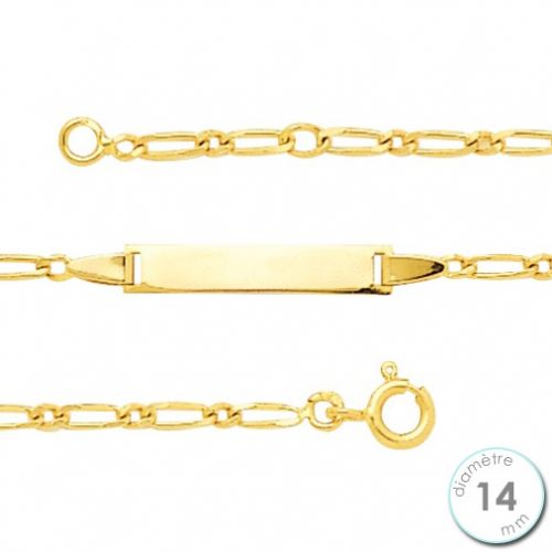 Gourmette enfant Or jaune 750