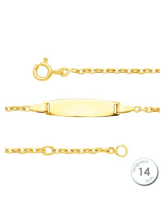 Gourmette enfant Or jaune 375