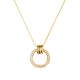 Collier en Plaqué Or et oxyde de zirconium