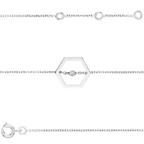 Bracelet plaqué Argent et oxyde de zirconium