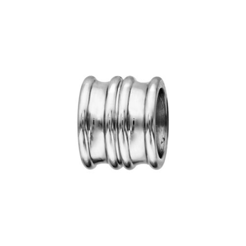 Charms bracelet homme acier forme double anneau