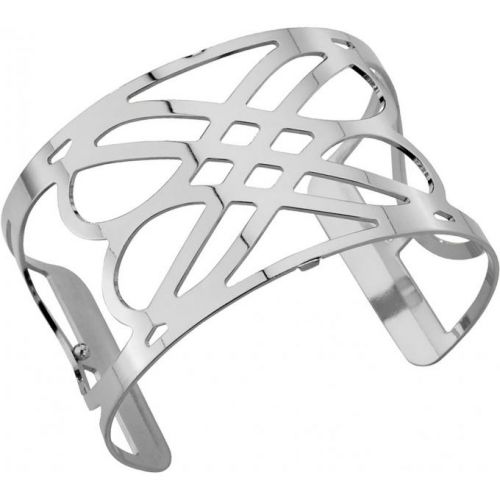 Bracelet manchette Les Georgettes motif infini finition Argent large