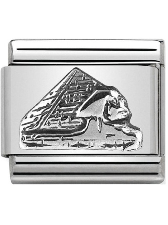 Maillon Nomination classic argent pyramide