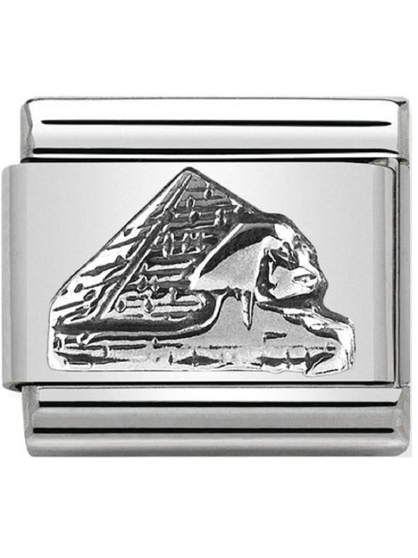 Maillon Nomination classic argent pyramide