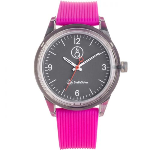 Montre femme Q&Q Solaire bracelet rose 