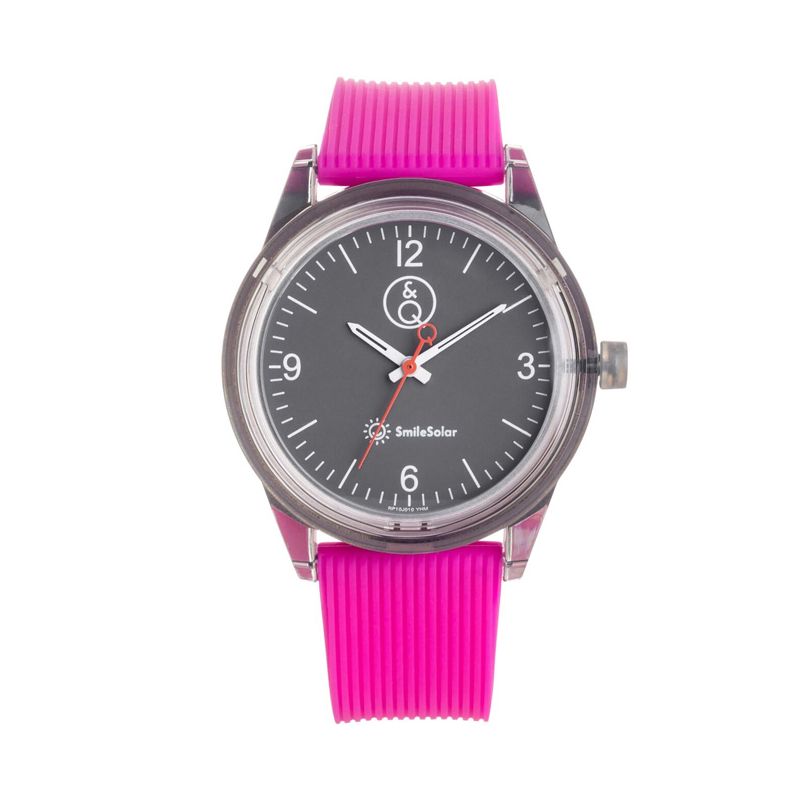 Montre femme Q&Q Solaire bracelet rose 