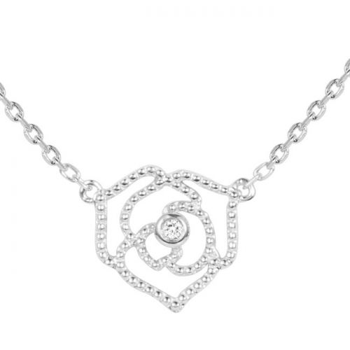 Collier Argent et Diamant La Garçonne