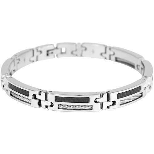 Bracelet homme Phebus acier et carbone