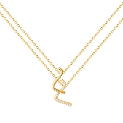 Collier Plaqué Or jaune et oxydes de zirconium Phebus and Co