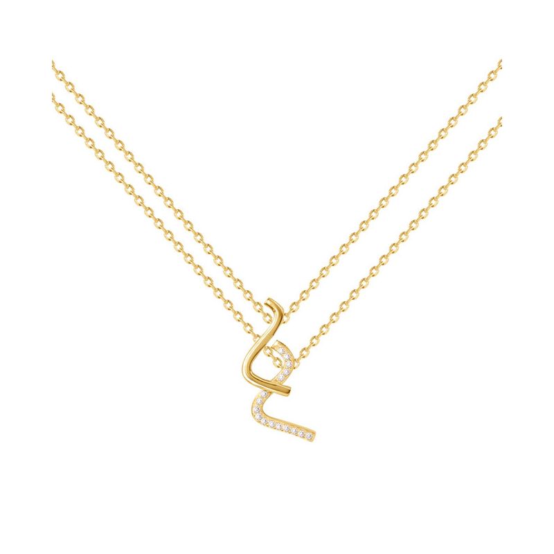 Collier Plaqué Or jaune et oxydes de zirconium Phebus and Co