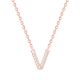 Collier Plaqué Or rose et oxydes de zirconium Phebus and Co