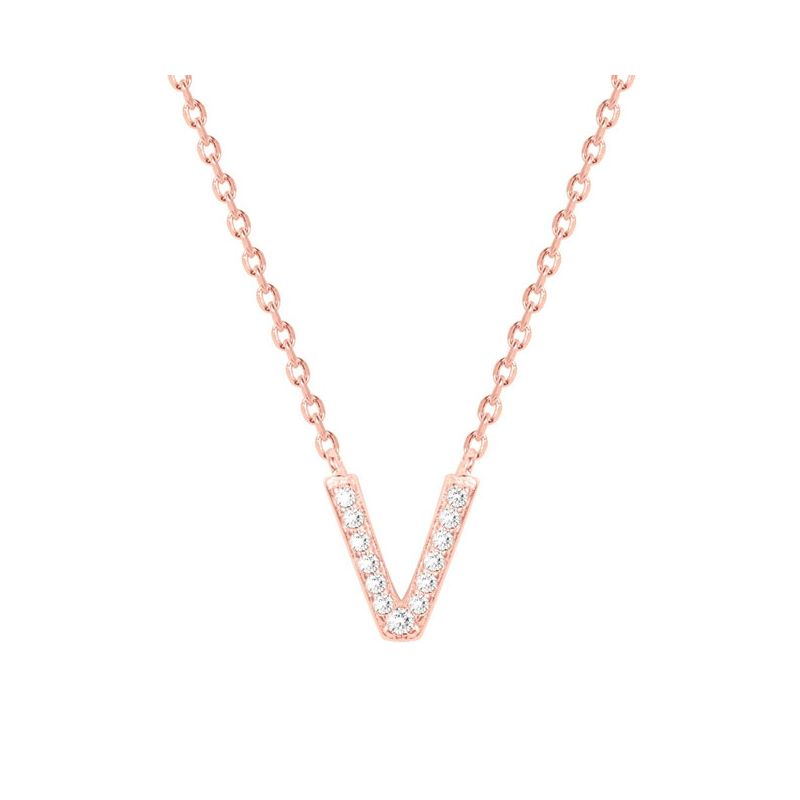 Collier Plaqué Or rose et oxydes de zirconium Phebus and Co