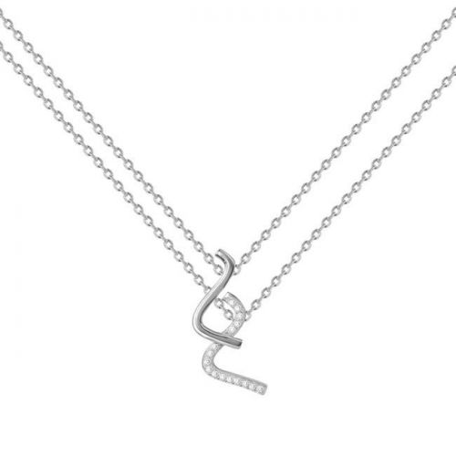 Collier Argent et oxydes de zirconium Phebus and Co