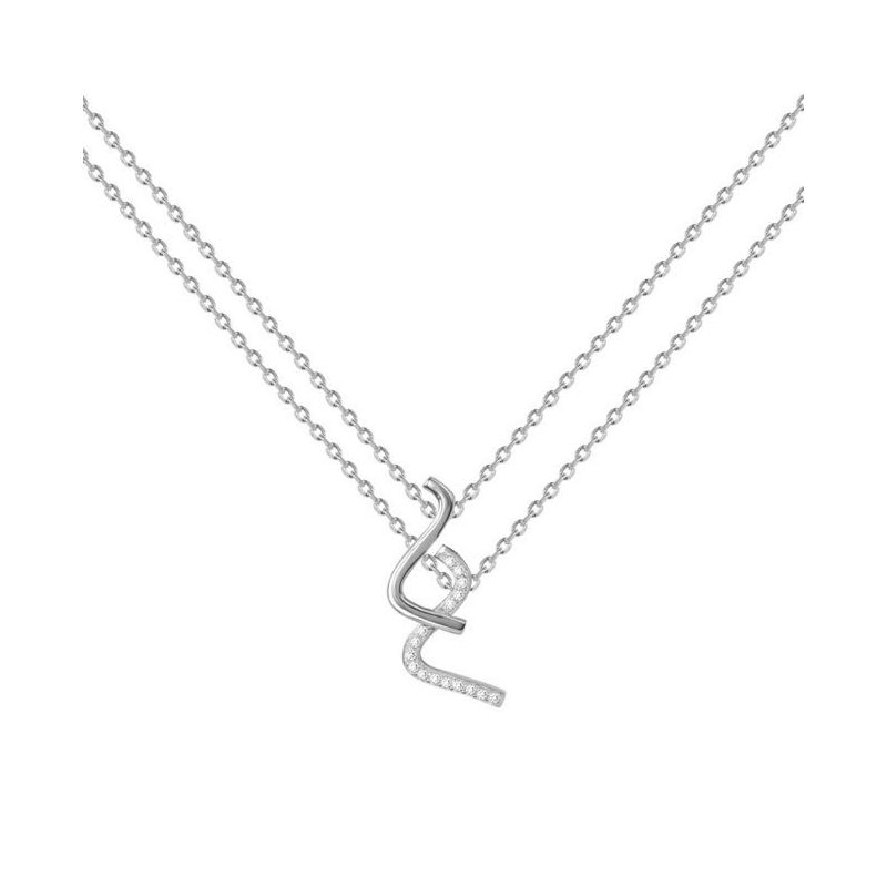 Collier Argent et oxydes de zirconium Phebus and Co