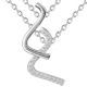 Collier Argent et oxydes de zirconium Phebus and Co