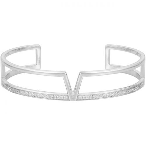 Bracelet manchette Argent et oxydes de zirconium Phebus and Co