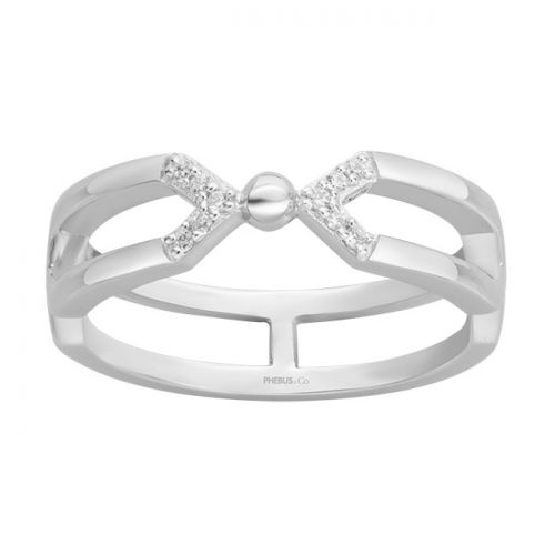 Bague Argent et oxydes de zirconium Phebus and Co