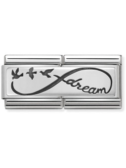 Maillon Nomination classic double Plaque dream