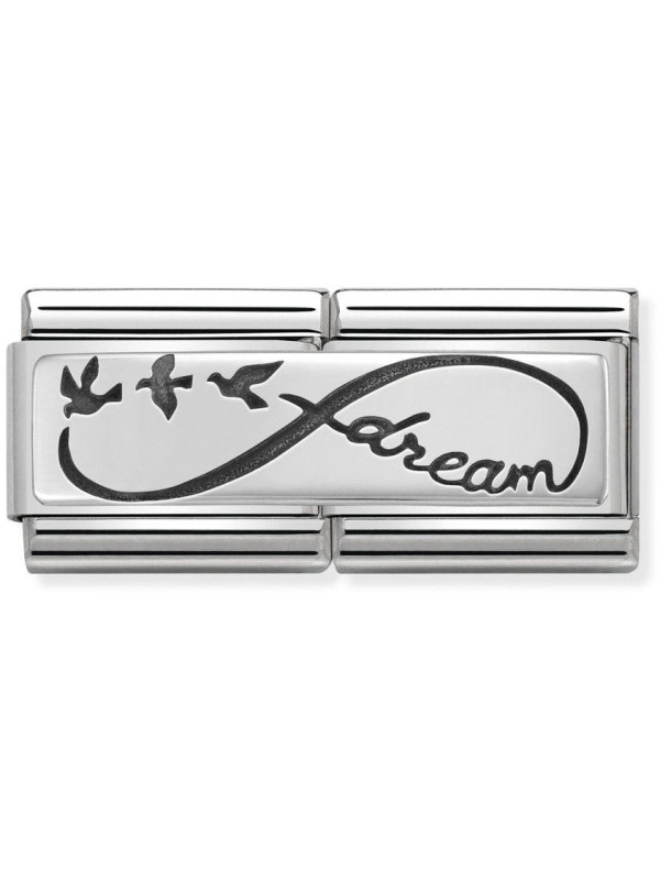 Maillon Nomination classic double Plaque dream