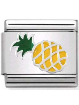 Maillon Nomination classic ananas en Argent
