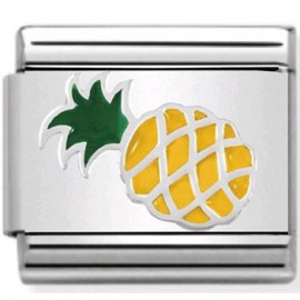 Maillon Nomination classic ananas en Argent