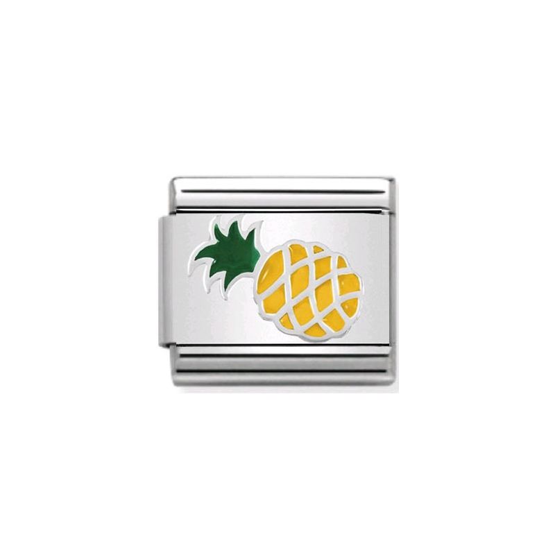 Maillon Nomination classic ananas en Argent