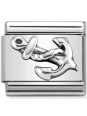 Maillon Nomination classic ancre de bateau en Argent