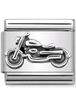 Maillon Nomination classic moto en Argent