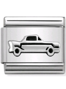 Maillon Nomination classic voiture en Argent