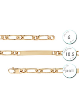 Gourmette femme en Plaqué Or