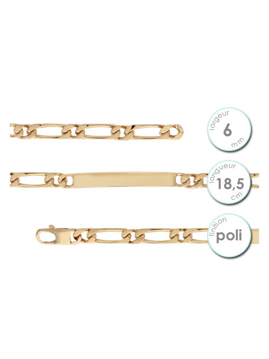 Gourmette femme en Plaqué Or