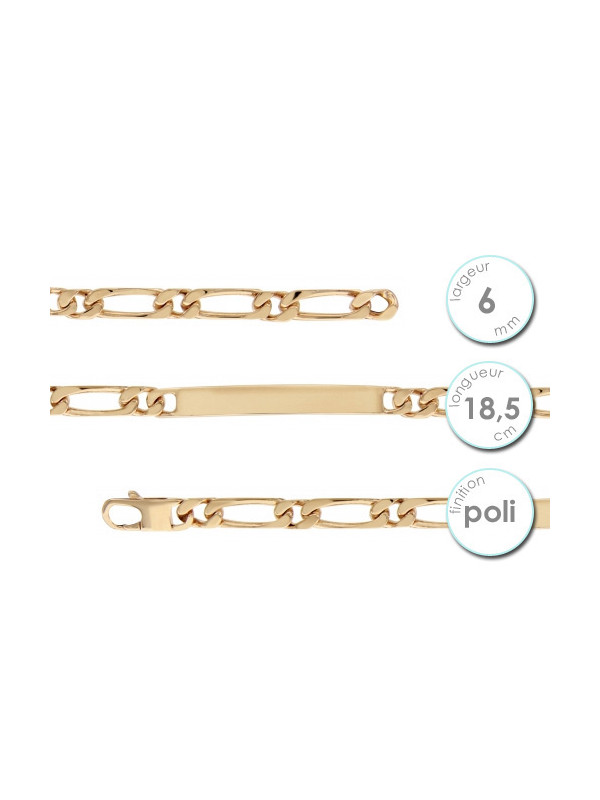 Gourmette femme en Plaqué Or