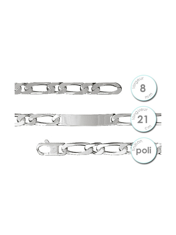 Gourmette homme en Argent