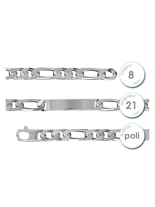 Gourmette homme en Argent