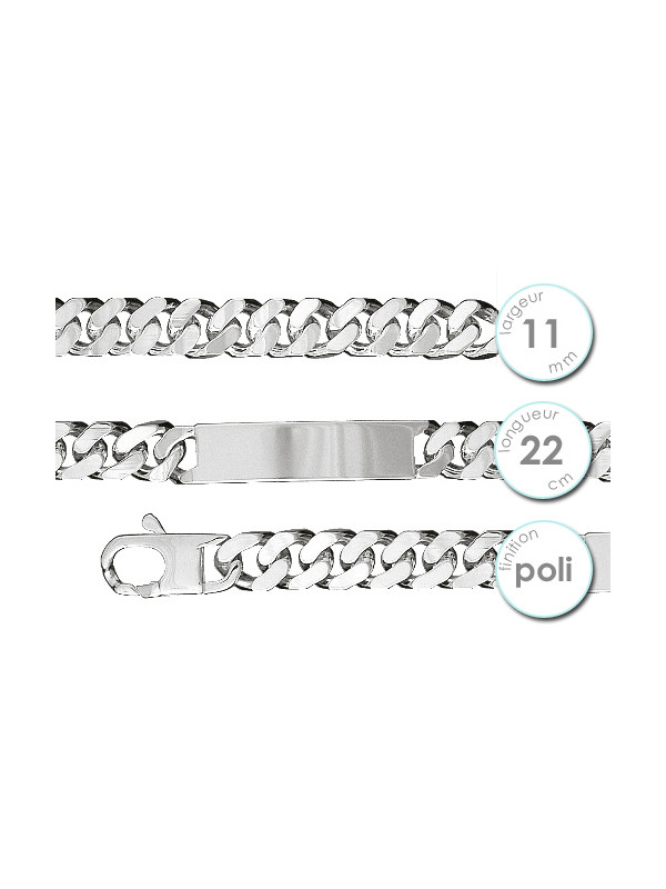 Gourmette homme en Argent