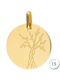 Pendentif Or jaune arbre de vie