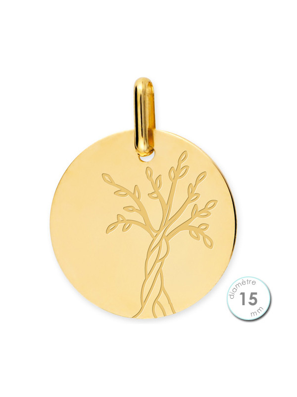 Pendentif Or jaune arbre de vie