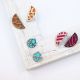 Boucles d'oreilles Les Georgettes motif ruban finition Or jaune diamètre 30 mm