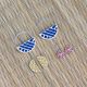 Boucles d'oreilles Les Georgettes motif girafe finition argent diamètre 43 mm