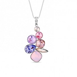 Collier Spark Argent et cristaux