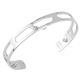 Bracelet manchette Les Georgettes motif girafe 8 mm finition Argent 