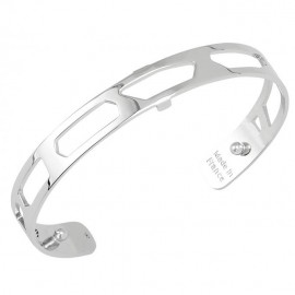 Bracelet manchette Les Georgettes motif girafe 8 mm finition Argent 