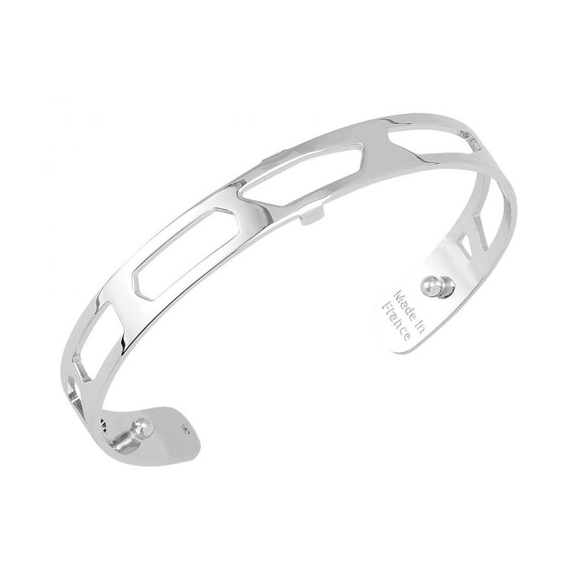 Bracelet manchette Les Georgettes motif girafe 8 mm finition Argent 
