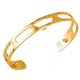 Bracelet manchette Les Georgettes motif girafe 8 mm finition Or jaune