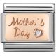 Maillon Nomination classic Mother's Day avec oxyde en Or rose