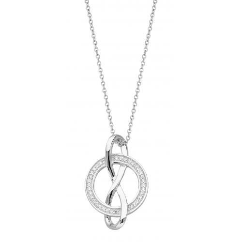 Collier en Argent et oxydes de zirconium