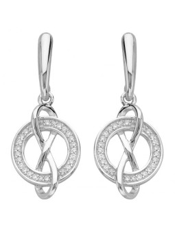 Boucles d'oreilles Argent et oxydes de zirconium