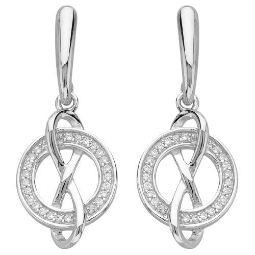 Boucles d'oreilles Argent et oxydes de zirconium